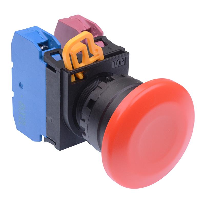 YW1B-M4E11R Red 22mm Mushroom Momentary Push Button Switch 1NO-1NC IP65 IDEC