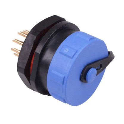 9 Pin Waterproof W17 Female Socket Panel Mount Connector IP68