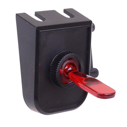 Red 12V illuminated On-Off 12mm Toggle Switch with Panel SPST 20A