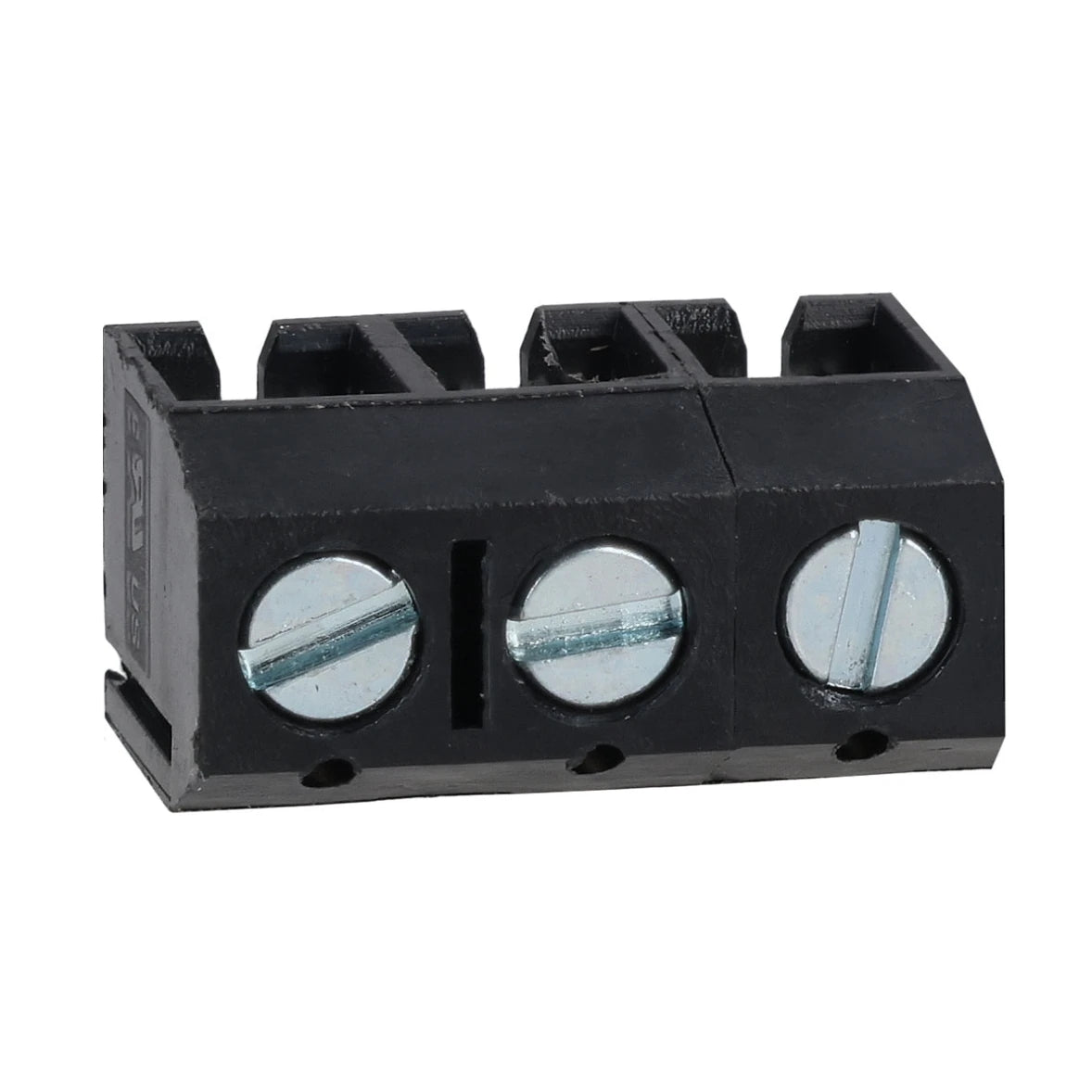 3 Way 10A Black Interlocking Terminal Block 5mm