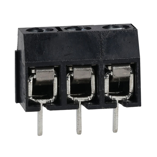 3 Way 10A Black Interlocking Terminal Block 5mm