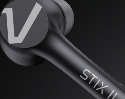 Veho STIX II PRO True Wireless Earphones, Carbon Black