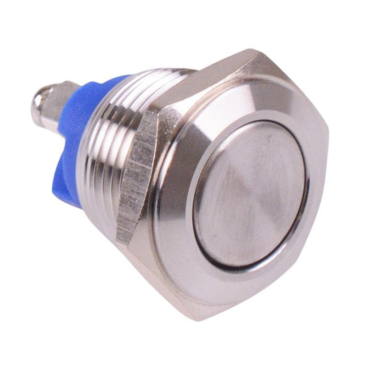 Off-(On) Momentary 16mm Metal Push Button Switch SPST Screw Terminals