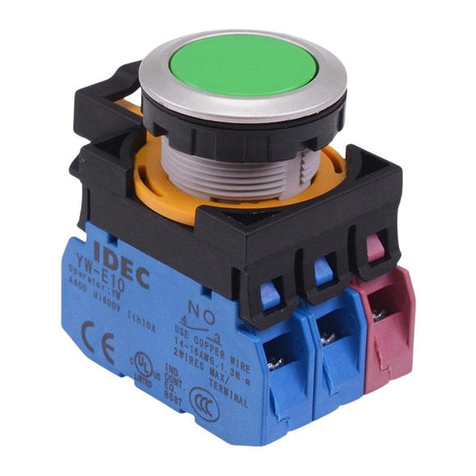 CW4B-A1E21G Green Metallic Maintained Push Button Switch 2NO-1NC IP65 IDEC