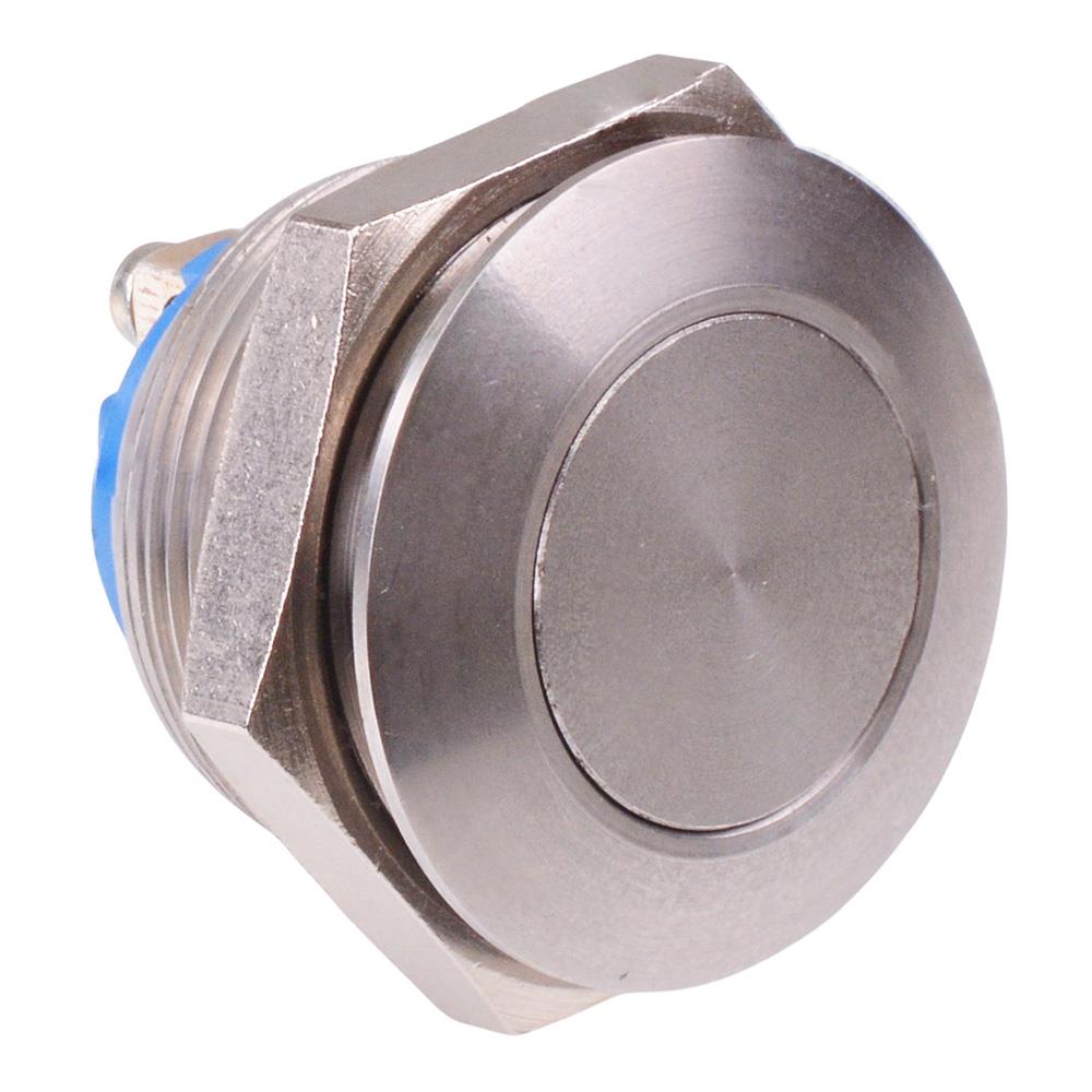 AV031003C940T APEM Off-(On) Momentary 22mm Flat Anti Vandal Push Button Switch SPST