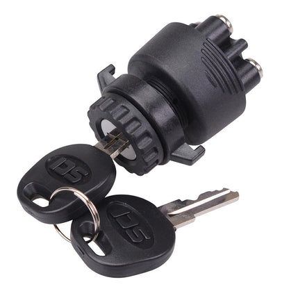 Off-On-(On) Automotive 22mm Ignition Key Switch 15A 12V K3-33B1-07