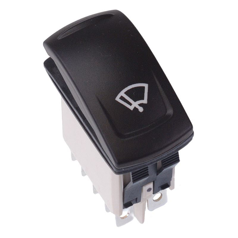 KR46CAKDDG22NXXXX21 Windshield Wiper Latching Red 12V LED Auto Rocker Switch DPDT IP68 APEM