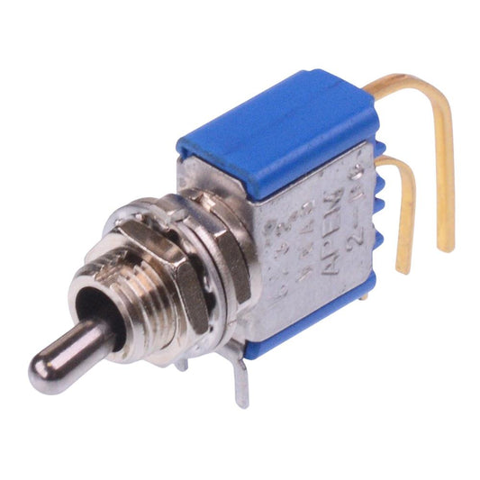 5232WWADB16X386 APEM On-(On) Momentary 6.35mm Miniature Toggle Switch SPDT 4A 30VDC