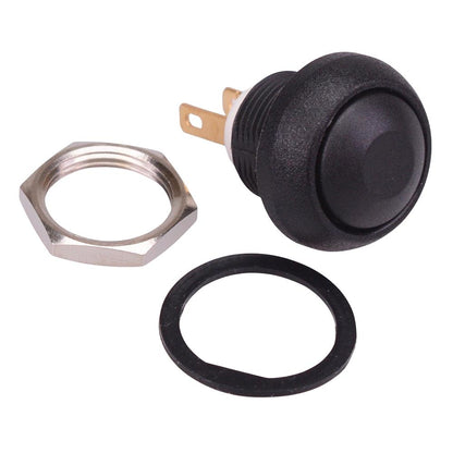 ISR3Z1AD200 APEM Black Momentary 12mm Push Button SPST IP67