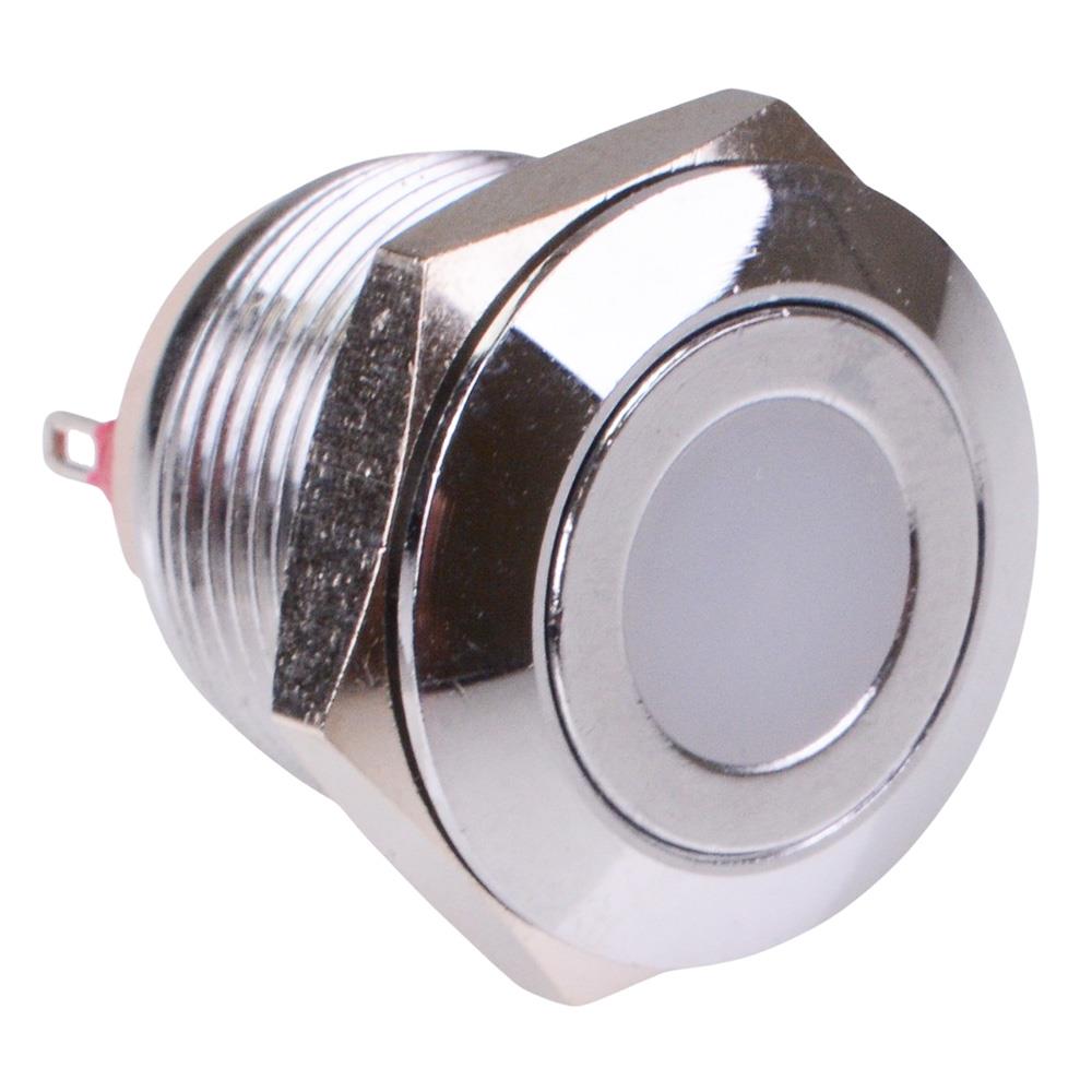 AV09C7L3D2202 APEM Red/Green LED Off-(On) Momentary 19mm Push Button Switch SPST