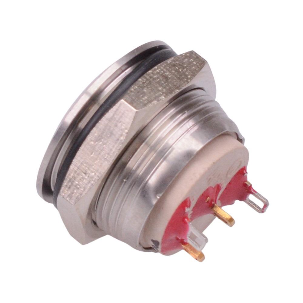 AV9SLD2482010K APEM Momentary 19mm Red/Green LED illuminated Vandal Push Button Switch IP67