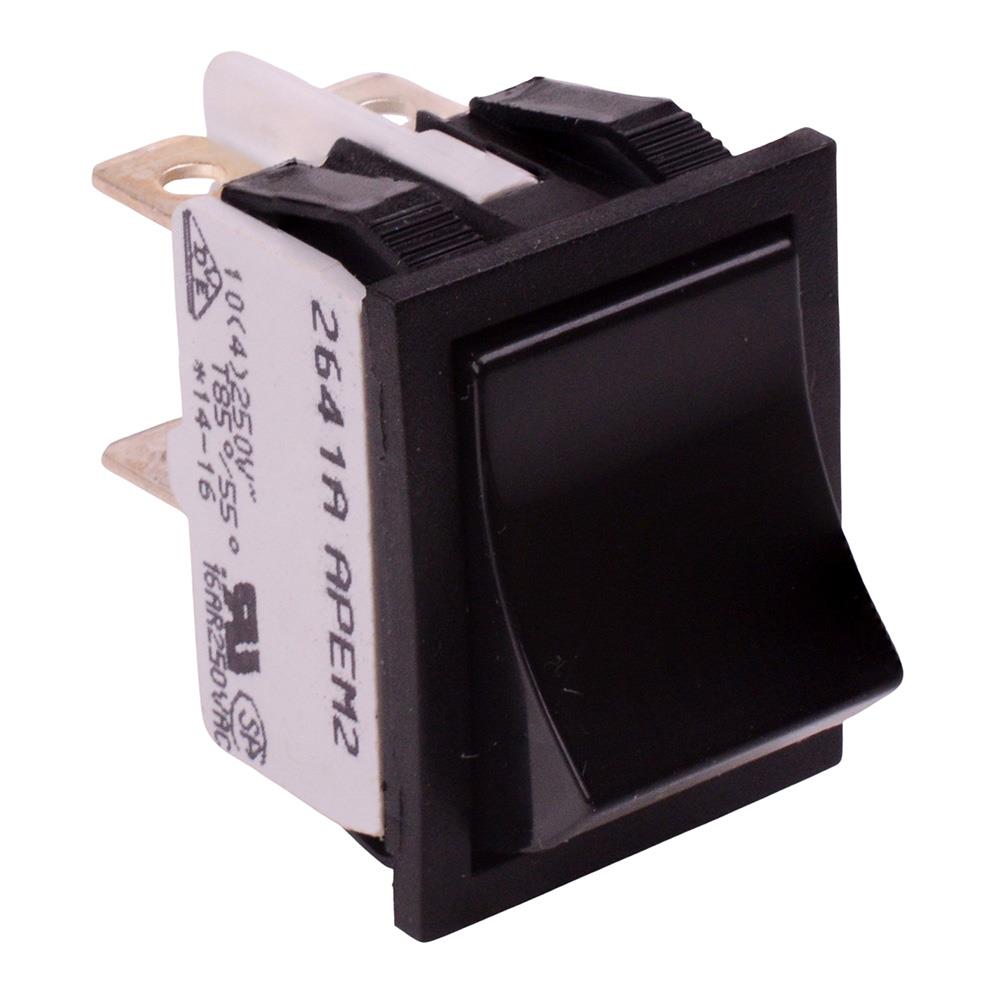 2641LH/2A232000L0 APEM Black On-Off Industrial Rocker Switch DPST 16A