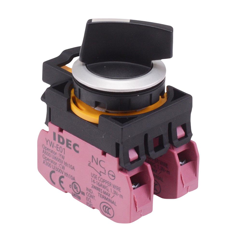 CW4S-3E02 3 Position Metallic Selector Switch2NC IP65 IDEC