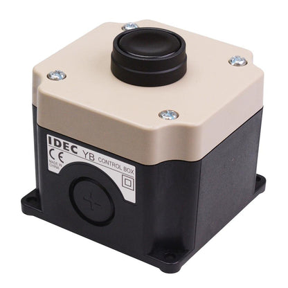 IDEC Black 22mm Momentary Push Button Switch Control Station 2NO IP65