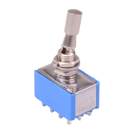 5666A-2V APEM Locking Lever On-On 6.35mm Miniature Toggle Switch 4PDT 4A 30VDC