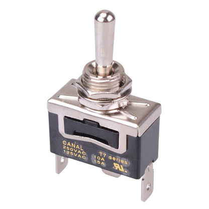 T7A17A3B2H5R (On)-Off-(On) Momentary 12mm Toggle Switch SPDT 10A 250VAC