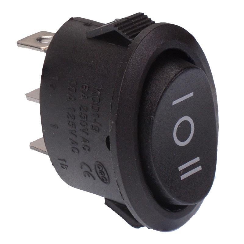 On-Off-On Oval Rocker Switch SPDT