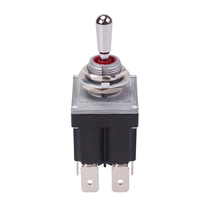 On-Off-(On) Momentary Sealed 12mm Toggle Switch DPDT 12A IP68