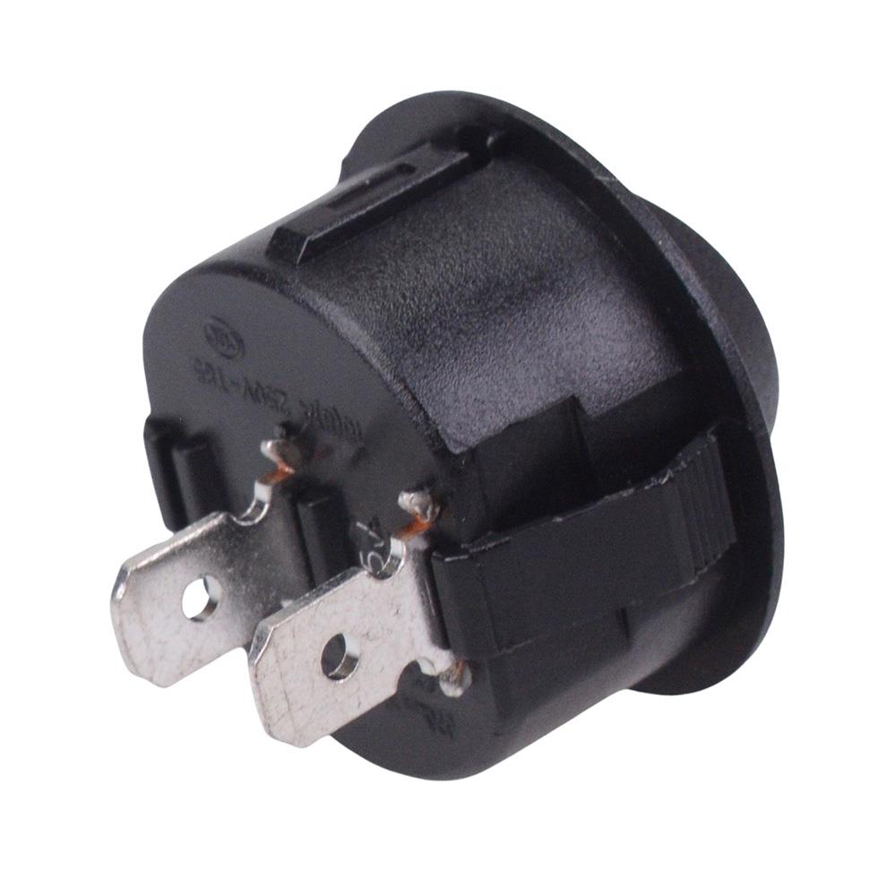 Off-(On) Momentary Round 20mm Rocker Switch SPST 16A 250VAC