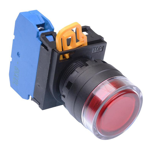 YW1L-MF2E10Q0R Red 22mm Momentary Shrouded Push Button Switch NO IP65 IDEC