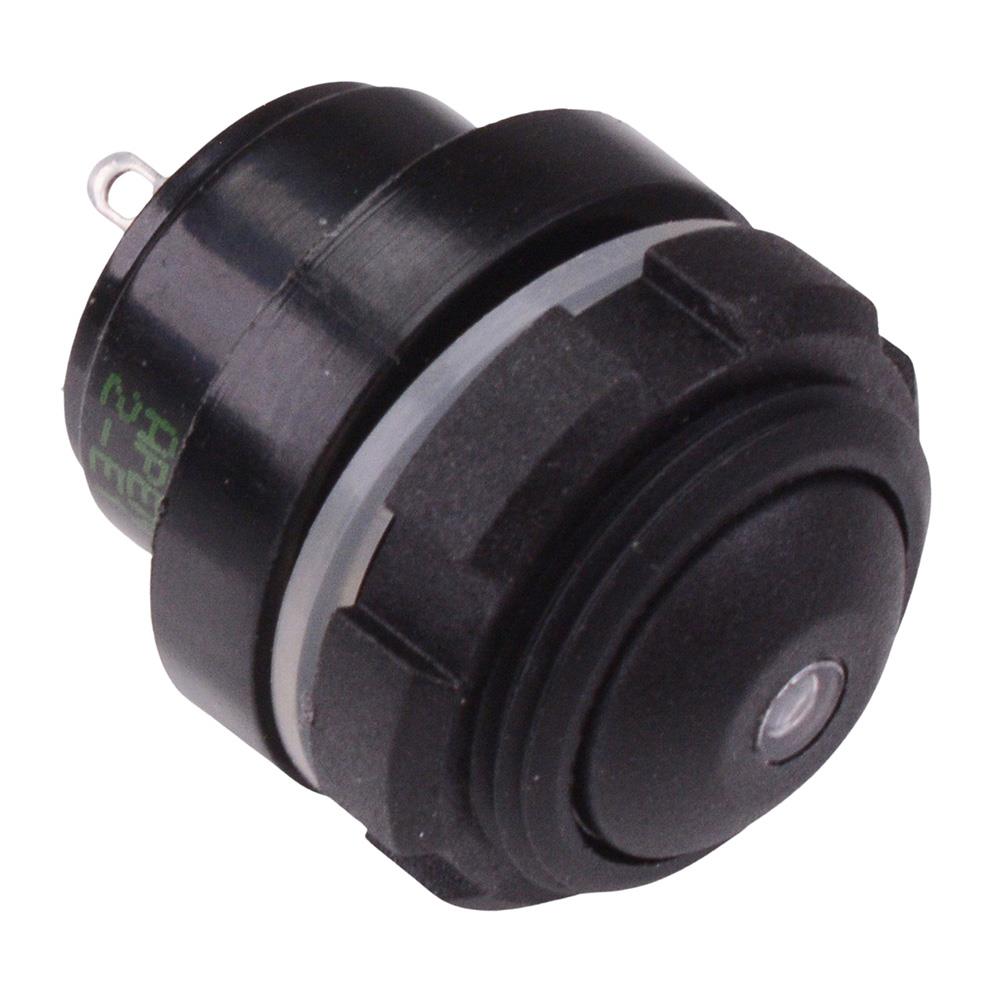 IZPR3S422L0B APEM Blue LED Black Button 16mm Momentary NO Push Button Switch IP67