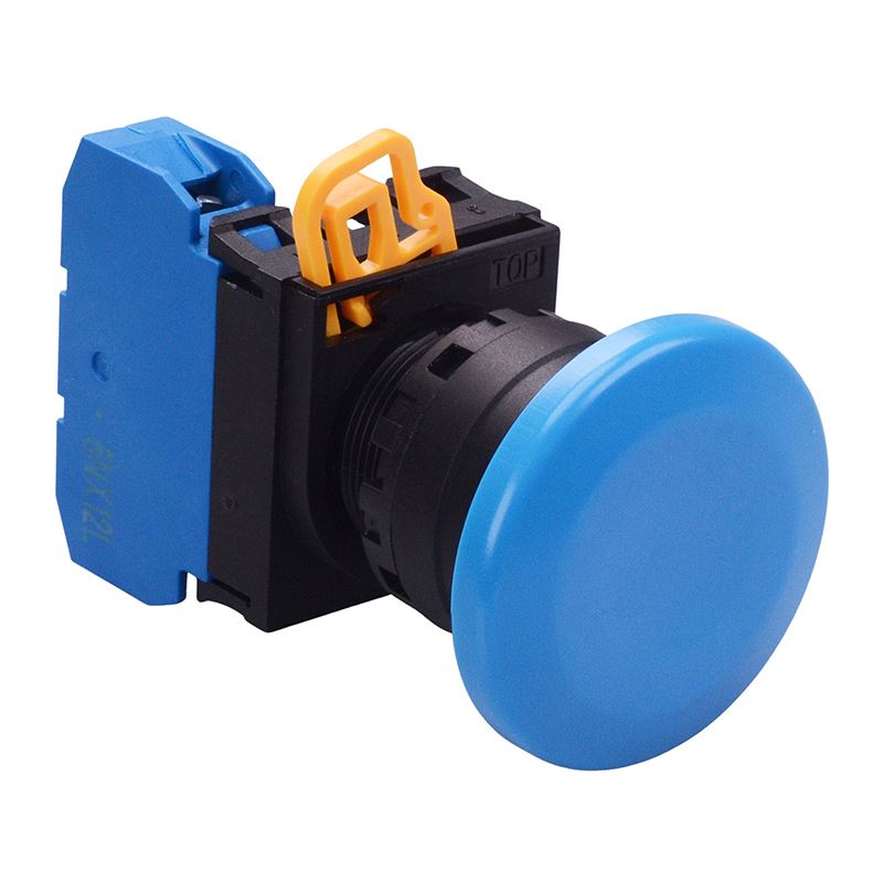 YW1B-M4E10S Blue 22mm Mushroom Momentary Push Button Switch NO IP65 IDEC