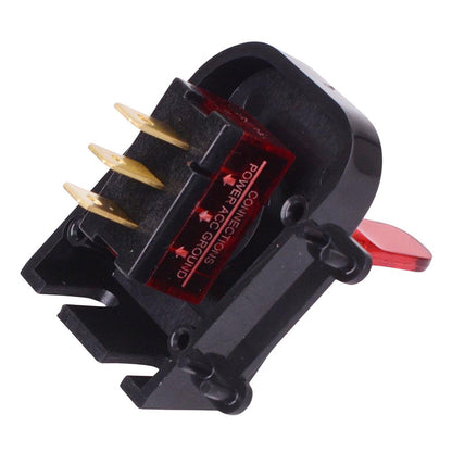 Red 12V illuminated On-Off 12mm Toggle Switch with Panel SPST 20A