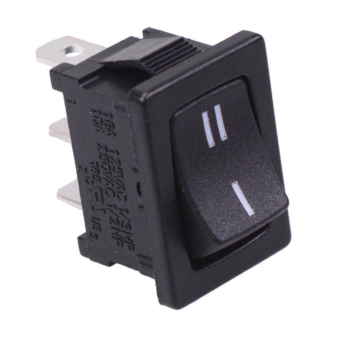On-On Rectangle Rocker Switch SPDT 10A 250VAC R13-66C-02