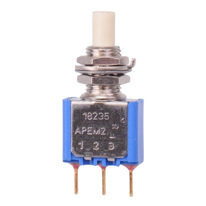 18235CD On-(On) Momentary Panel Mount Push Button Switch SPDT 0.1A 30VDC