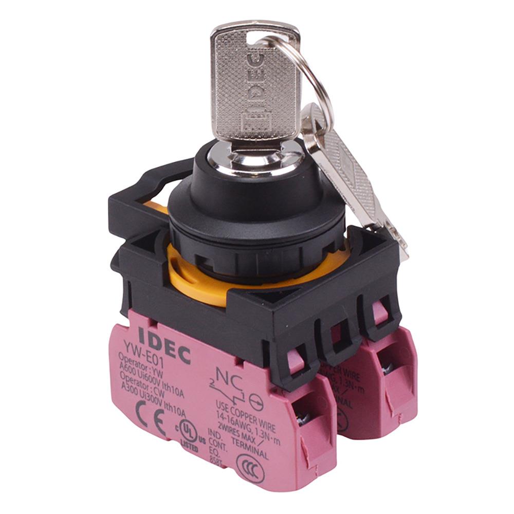 CW1K-3AE02 3 Position Maintained Key Switch2NC IP65 IDEC