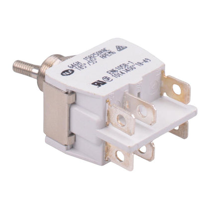 646H/2X2330 APEM On-On 12mm Toggle Switch DPDT 15A 250VAC