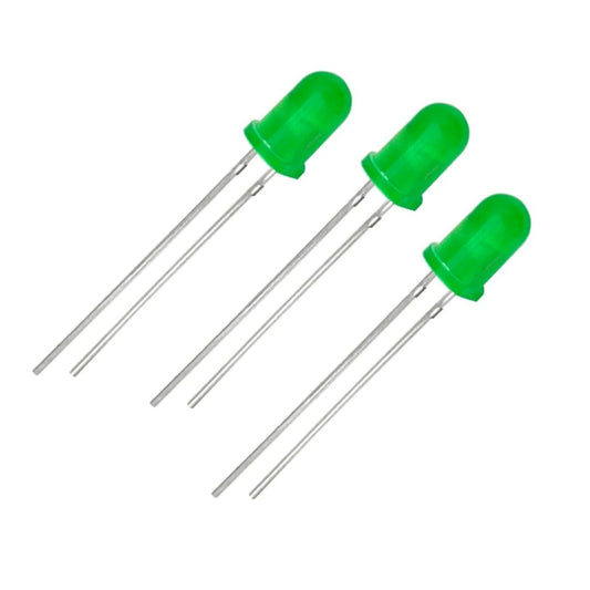 5mm Green LED, 3 Pack