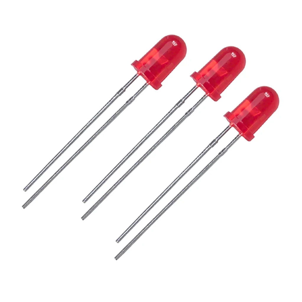 5mm 2.2V Red LED (3 Pack)