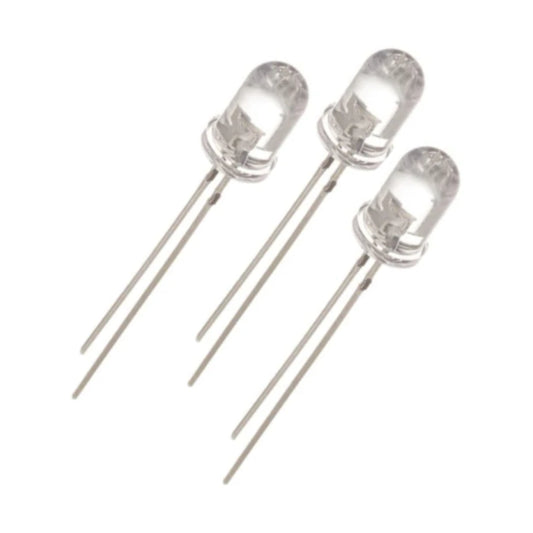 5mm 3.1V White LED, 3 Pack