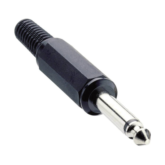 6.35mm Mono Audio Jack Plug Male Solder Tags