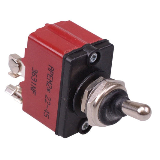 3631NF APEM On-Off Sealed 12mm Toggle Switch SPST IP67 12A 28VDC