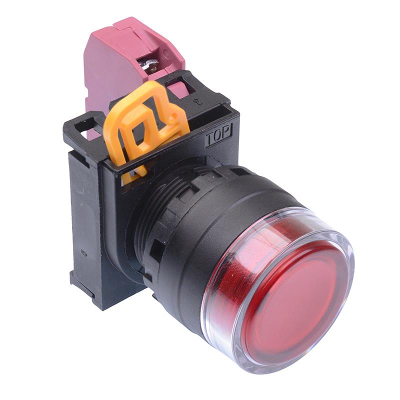YW1L-AF2E01Q0R Red 22mm Maintained Shrouded Push Button Switch NC IP65 IDEC