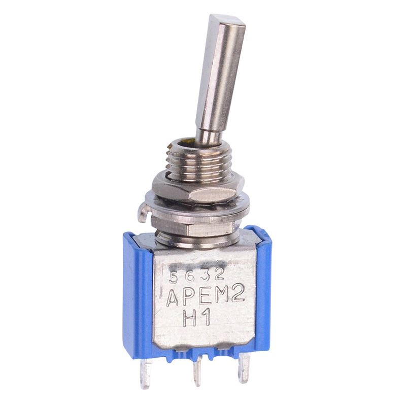 5632A9 On-(On) Momentary 6.35mm Miniature Toggle Switch SPDT 4A 30VDC APEM