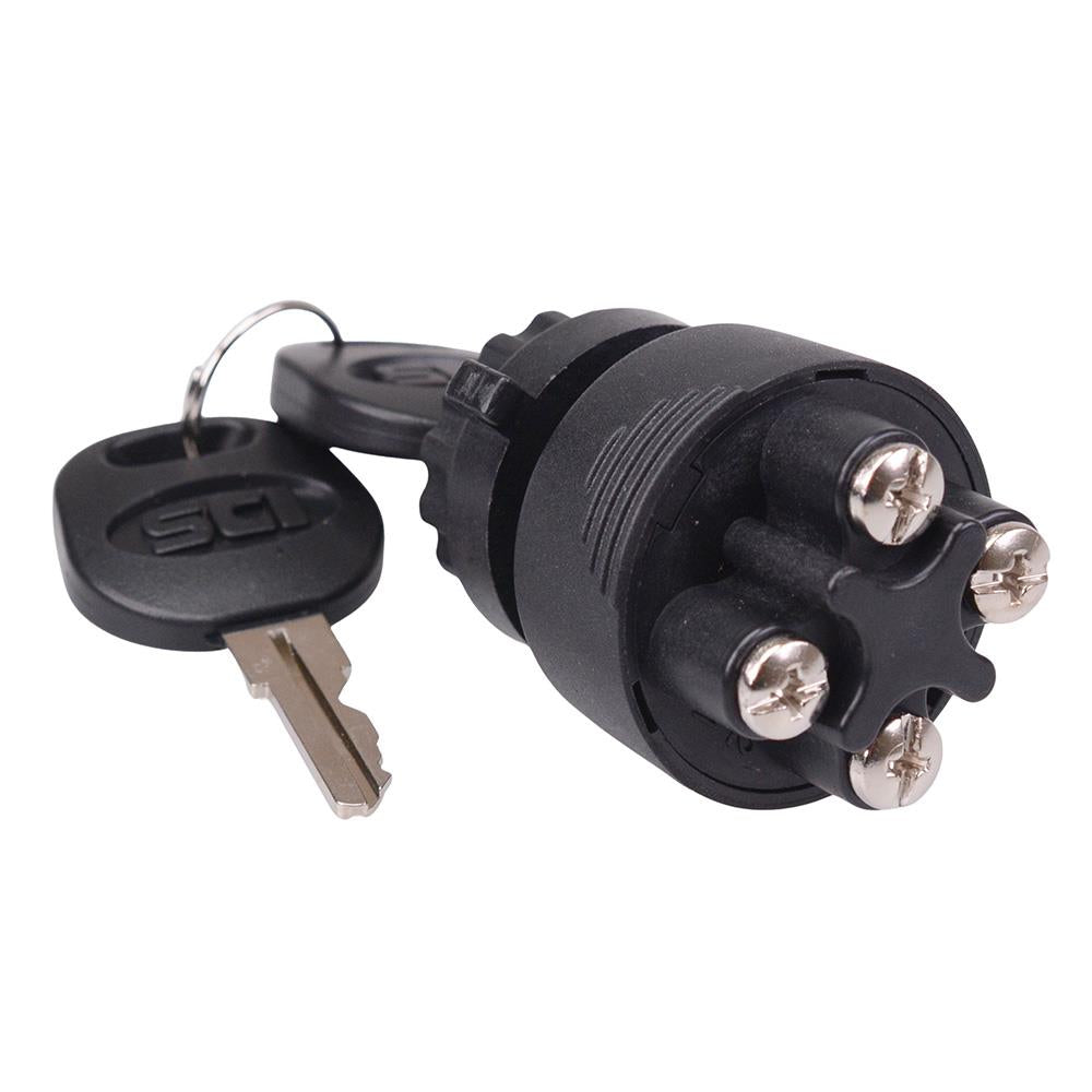 On-Off-On-(On) Automotive 22mm Ignition Key Switch 15A 12V K3-33C1-07