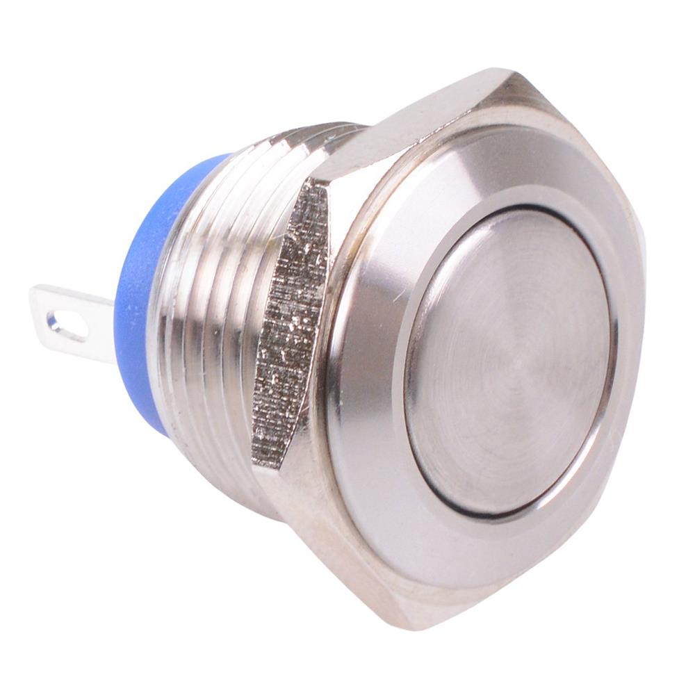 Off-(On) Momentary 16mm Vandal Resistant Push Button Switch SPST