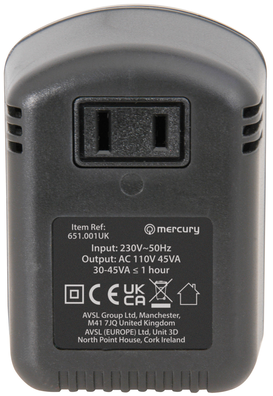 Mercury 45W Step-Down Voltage Converter 230V - 110V