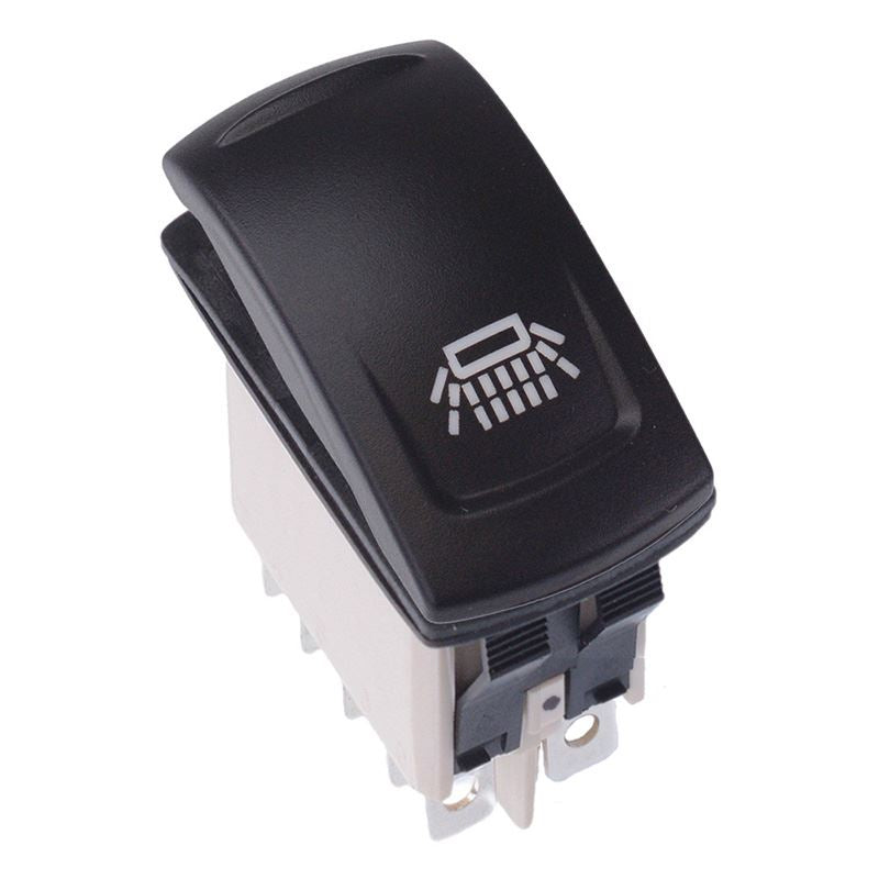 KR46CAKJJG22NXXXX14 Traveller Light Latching Red 24V LED Auto Rocker Switch DPDT IP68 APEM