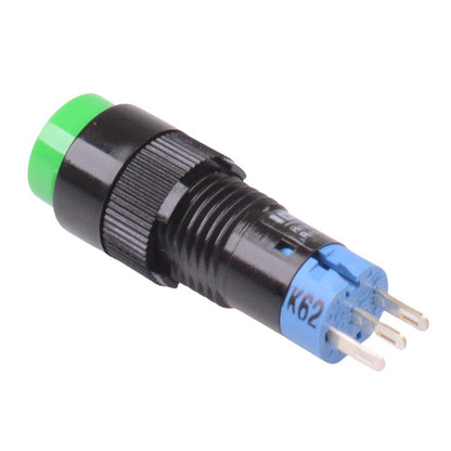 AB1M-A1G Green 10mm Latching Round Push Button Switch IP40 SPDT