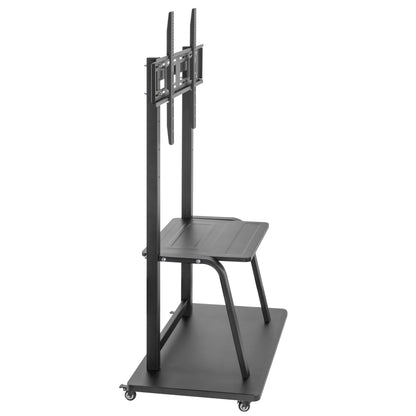 ProperAV Mobile TV Trolley Stand on Wheels for 37" - 100" Screens (150kg Capacity / VESA Max. 800x600)