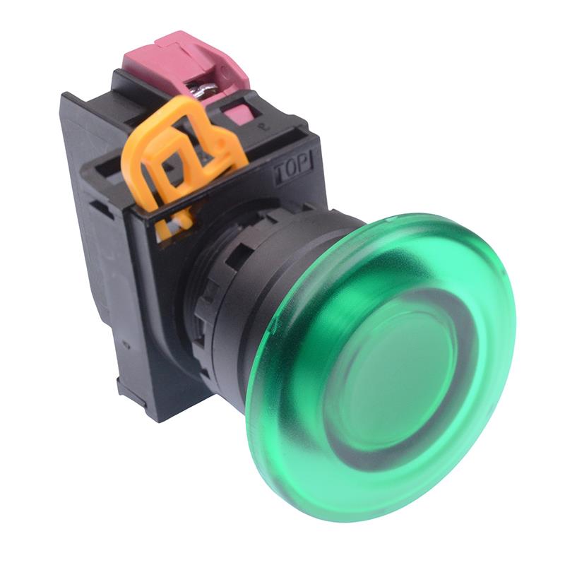 YW1L-M4E01Q4G Green 24V illuminated 22mm Mushroom Momentary Push Button Switch NC IP65 IDEC