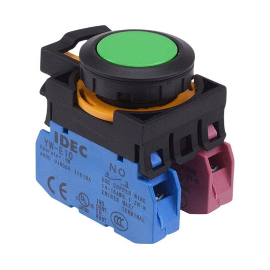 CW1B-A1E11G Green Maintained Push Button Switch 1NO-1NC IP65 IDEC