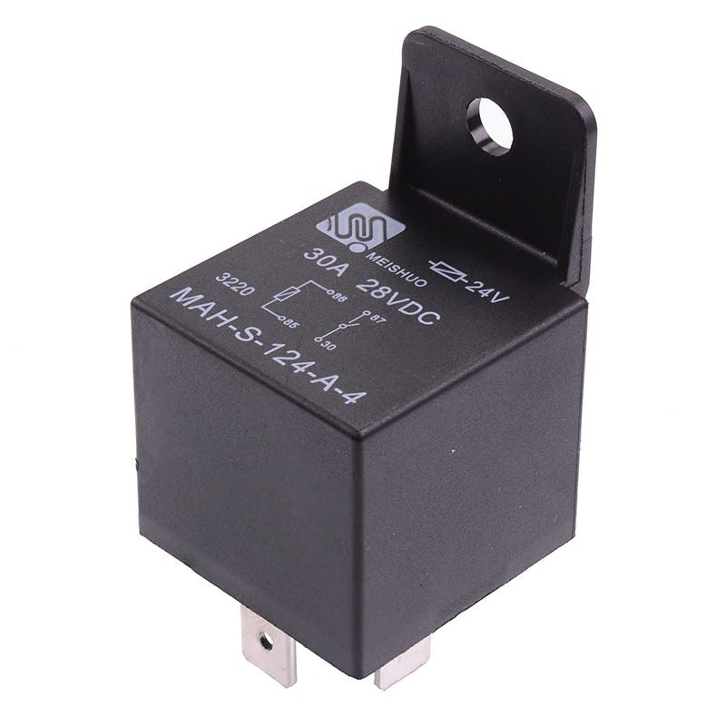 24V SPNO Mini Automotive Relay Bracket 40A MAH-S-124-A-4