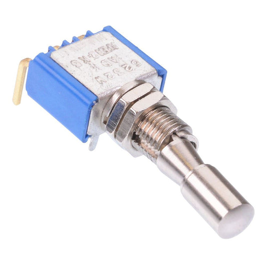 5232THWADKB14V/1 APEM On-(On) Momentary Locking 6.35mm Miniature Toggle Switch SPDT 4A 30VDC
