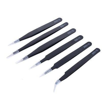 Tweezers Set Precision Anti-static ESD Stainless Steel
