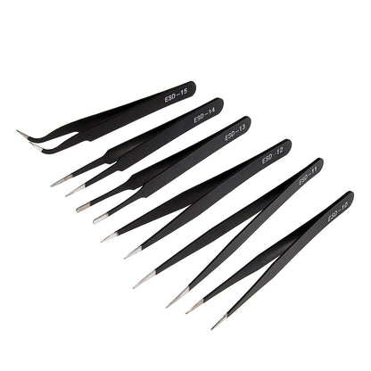 Tweezers Set Precision Anti-static ESD Stainless Steel